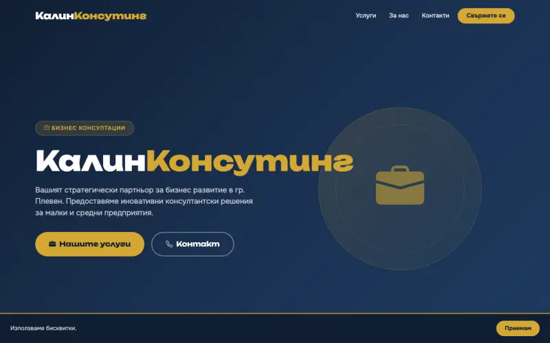 Примерен сайт на КалинКонсутинг ЕООД — Бизнес консултации