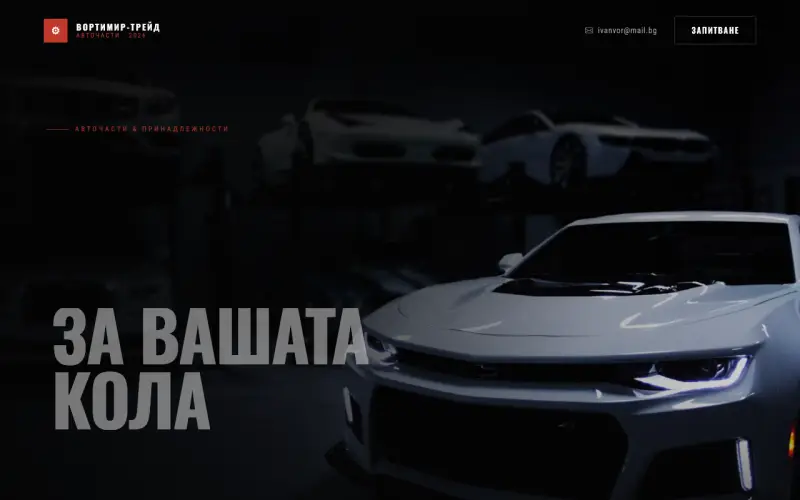 Примерен сайт на ВОРТИМИР-ТРЕЙД 2026 ЕООД — Авточасти и принадлежности